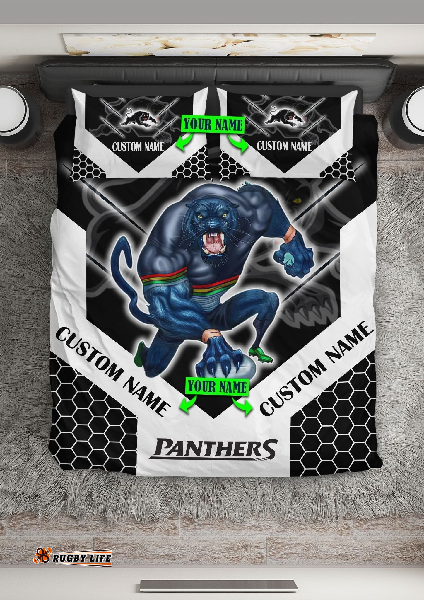 Nrl Bedding Set Penrith Panthers Bedding Set Mascot