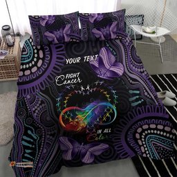 Australia Aboriginal Dot Arts Bedding Set Fight Cancer In All Colors