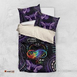 Australia Aboriginal Dot Arts Bedding Set Fight Cancer In All Colors