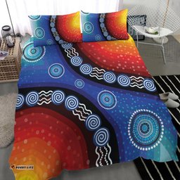 Bedding Set - Aboriginal Color Dot Painting