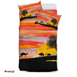 Bedding Sets - Kangaroo Bed Sunset Drawing Painting Sets