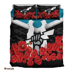 Port Adelaide Power Anzac Day Indigenous Art Bedding Set -