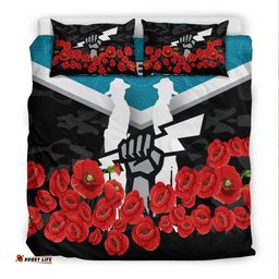 Port Adelaide Power Anzac Day Indigenous Art Bedding Set -
