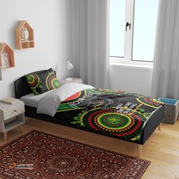 Custom NRL Panthers NAIDOC Week Bedding Set Keep The Fire Burning Indigenous Art