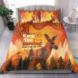 Australian Kangaroo Forests NAIDOC 2024 Bedding Set Aboriginal Art Style