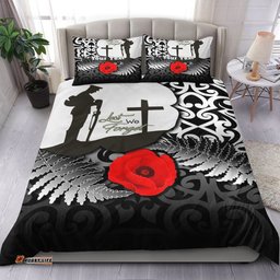 VibeHoodie Bedding Set - Custom Anzac Day Poppy Remembrance Bedding Set