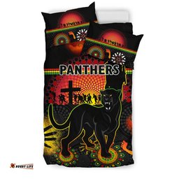 Penrith Bedding Set Indigenous Panthers Anzac Day Lest We Forget