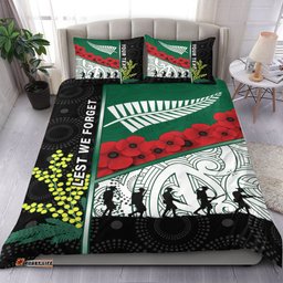 VibeHoodie Bedding Set - Custom Australia Indigenous & New Zealand Maori Anzac Bedding Set