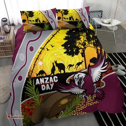Eagles Rugby ANZAC Day Bedding Set Silvertails Rosemary Starry Night