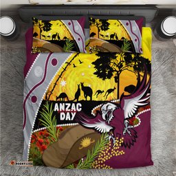 Eagles Rugby ANZAC Day Bedding Set Silvertails Rosemary Starry Night