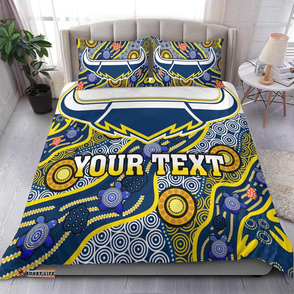 Custom Personalised Cowboys Bedding Set North Queensland Indigenous