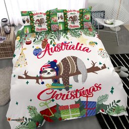 Australia Christmas Bedding Set White - Merry Christmas