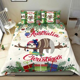 Australia Christmas Bedding Set White - Merry Christmas