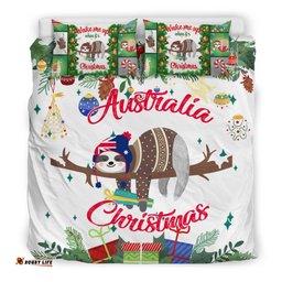 Australia Christmas Bedding Set White - Merry Christmas