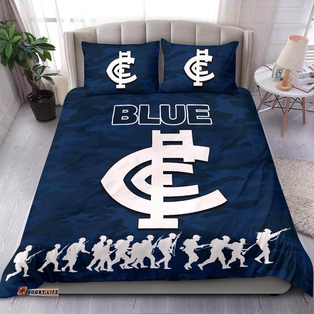 Carlton Blues Bedding Set Anzac Day Army Patterns