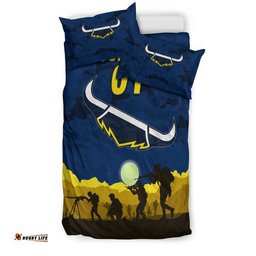 Custom Personalised North Queensland Cowboys ANZAC 2022 Bedding Set Simple Style Blue