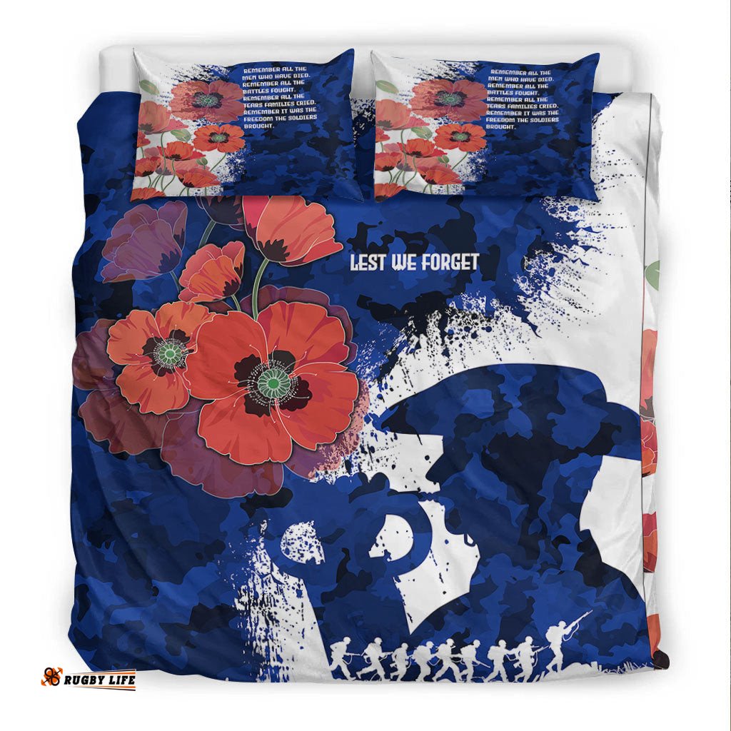 VibeHoodie Bedding Set - Anzac Day Silhouette Soldier Bedding Set