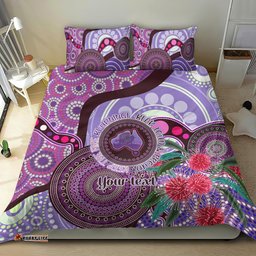 Personalised Australia NAIDOC 2024 Bedding Set Keep the Fire Burning Hakea Flowers