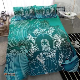 Aboriginal Bedding Set, Torres Strait Islands in Wave