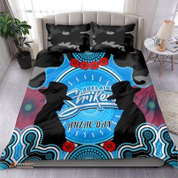Adelaide Strikers ANZAC 2024 Bedding Set Lest We Forget Poppy Mix Camouflage