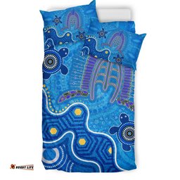 Torres Strait Bedding Set - Dhari And Turtle