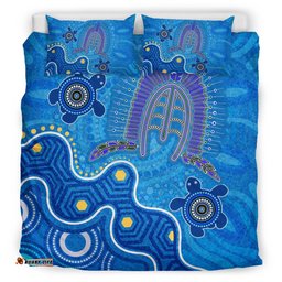 Torres Strait Bedding Set - Dhari And Turtle