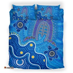 Torres Strait Bedding Set - Dhari And Turtle