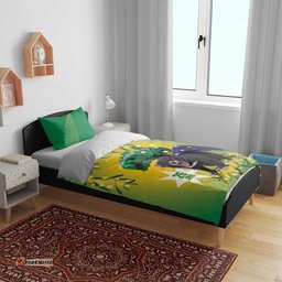 Tasimania Devil Australia Day Bedding Set Aussie Aussie Aussie Oi! Oi! Oi! Green