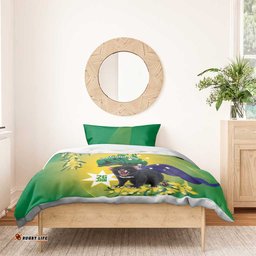 Tasimania Devil Australia Day Bedding Set Aussie Aussie Aussie Oi! Oi! Oi! Green