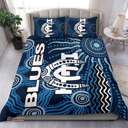 Carlton Blues Bedding Set Aboriginal