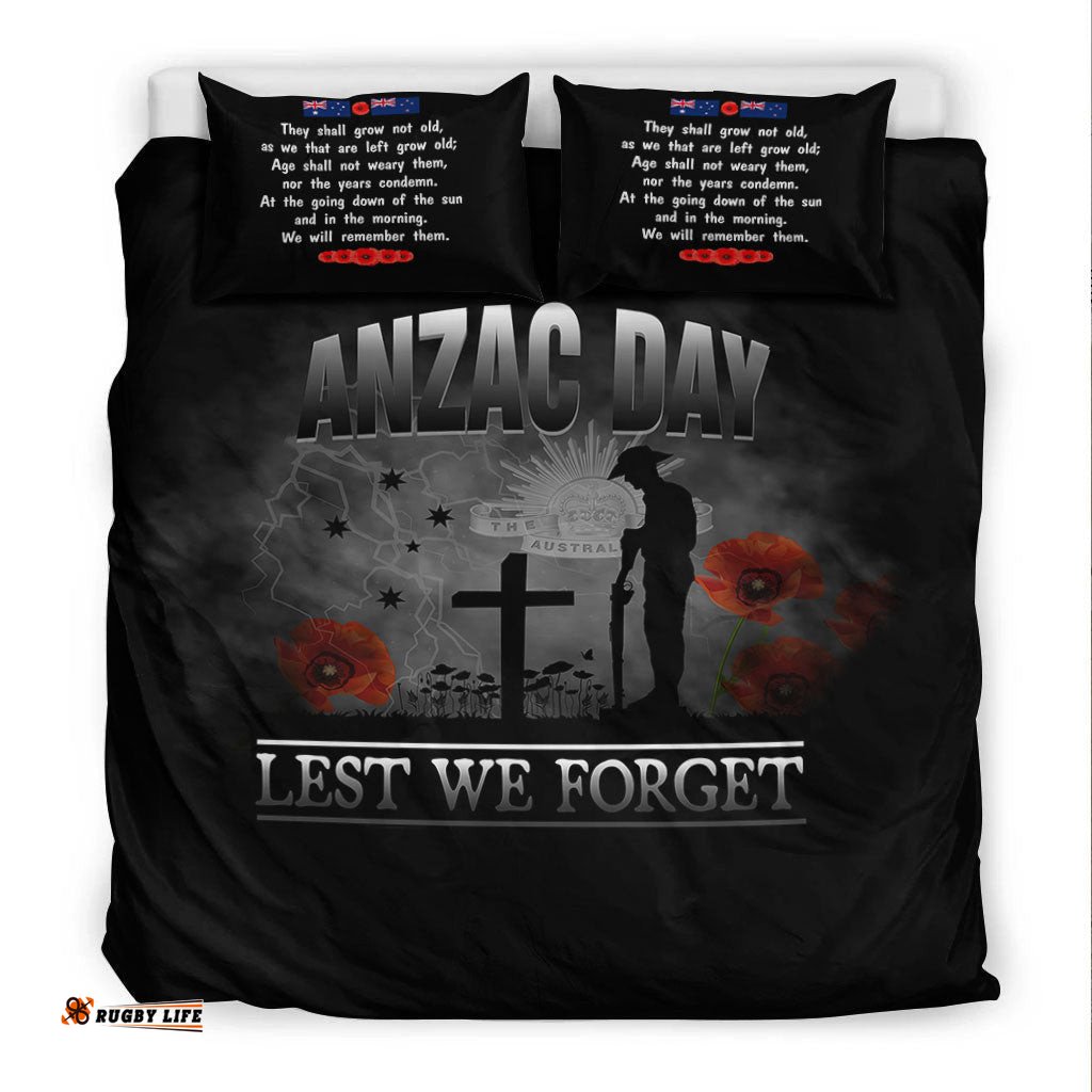 VibeHoodie Bedding Set - Anzac Day Remember Australia & New Zealand Bedding Set