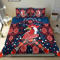Roosters Rugby Bedding Set Boomerang Indigenous Dots