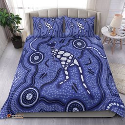 Aboriginal Kangaroo Painting Purple Bedding Set -