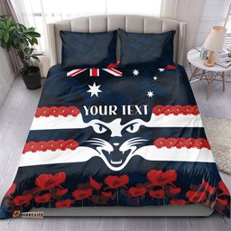 Custom Cats Football Bedding Set ANZAC Lest We Forget