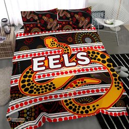 Parramatta Eels Bedding Set Tribal Style Black