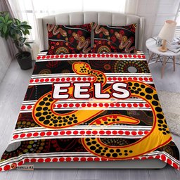 Parramatta Eels Bedding Set Tribal Style Black