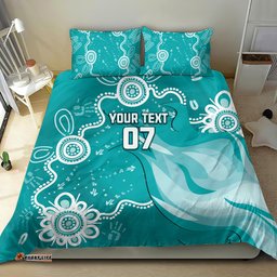 Custom Brisbane Cricket Indigenous Bedding Set Feel The Heat