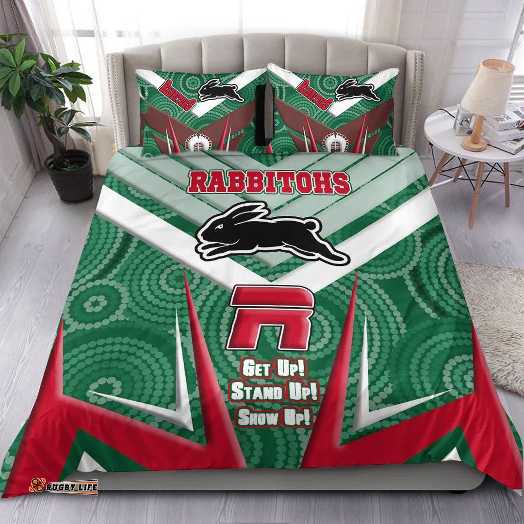 South Sydney Rabbitohs Naidoc 2022 Sporty Style Bedding Set