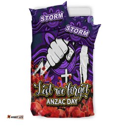 Storm Bedding Set Anzac Day Poppy Flowers With Aboriginal