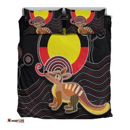 Aboriginal Bedding Set - Numbat with Aboriginal Flag