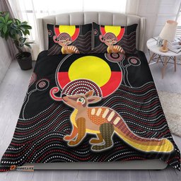 Aboriginal Bedding Set - Numbat with Aboriginal Flag