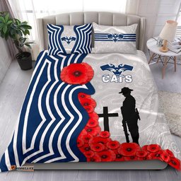 Geelong Bedding Set Cats Anzac Day Indigenous