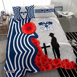Geelong Bedding Set Cats Anzac Day Indigenous