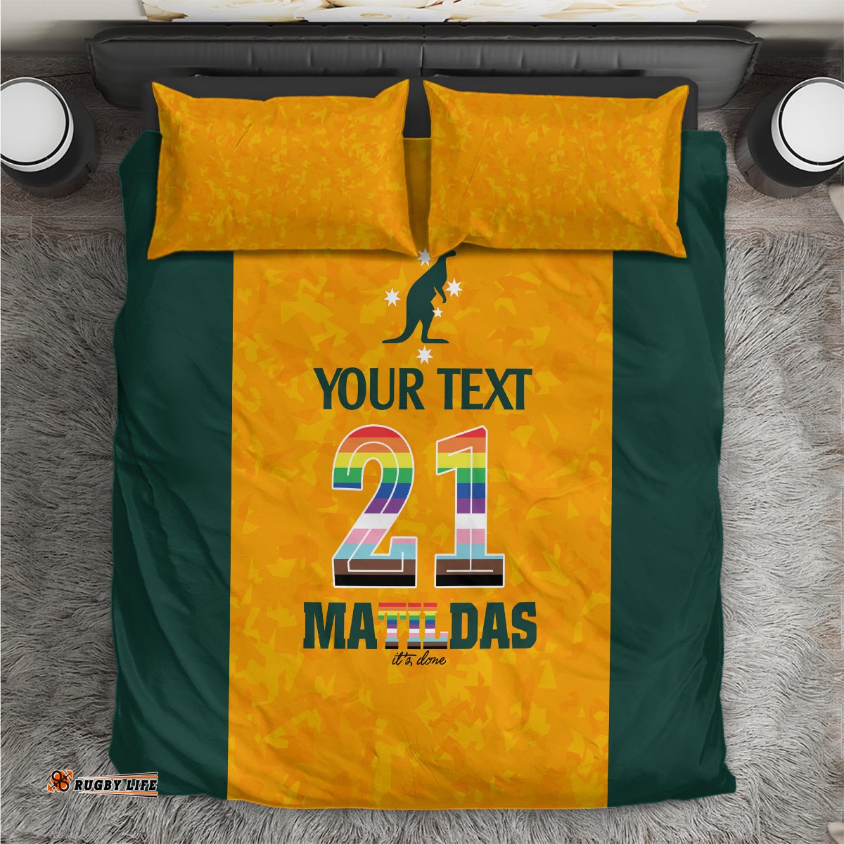 Custom Australia Matildas Pride With Kangaroo Bedding Set