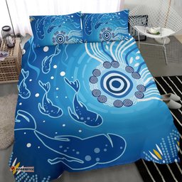 Aboriginal Bedding Set , Indigenous Ocean Fishing