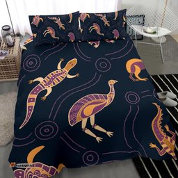 Bedding Set - Indigenous Animals Patterns
