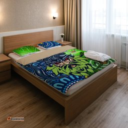 Raiders Rugby Custom Aboriginal Bedding Set - The Indigenous Raiders Power RLT13