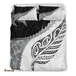 Paua Shell Maori Silver Fern Bedding Set