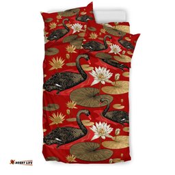 Australia Bedding Sets - Swans Bed Lake Landscape Art Sets