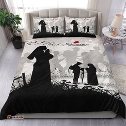 VibeHoodie Bedding Set - Anzac Day Sisters of War The Unsung Heroes Bedding Set